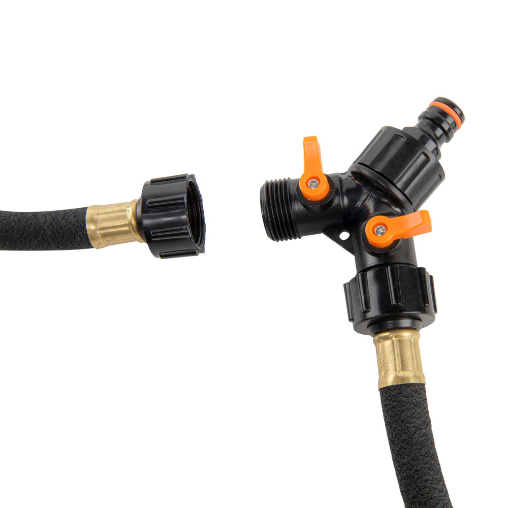 Flexibler 1/2" Tropfschlauch von Bradas mit Schnellkupplung – ideal für Jungbäume und Sträucher