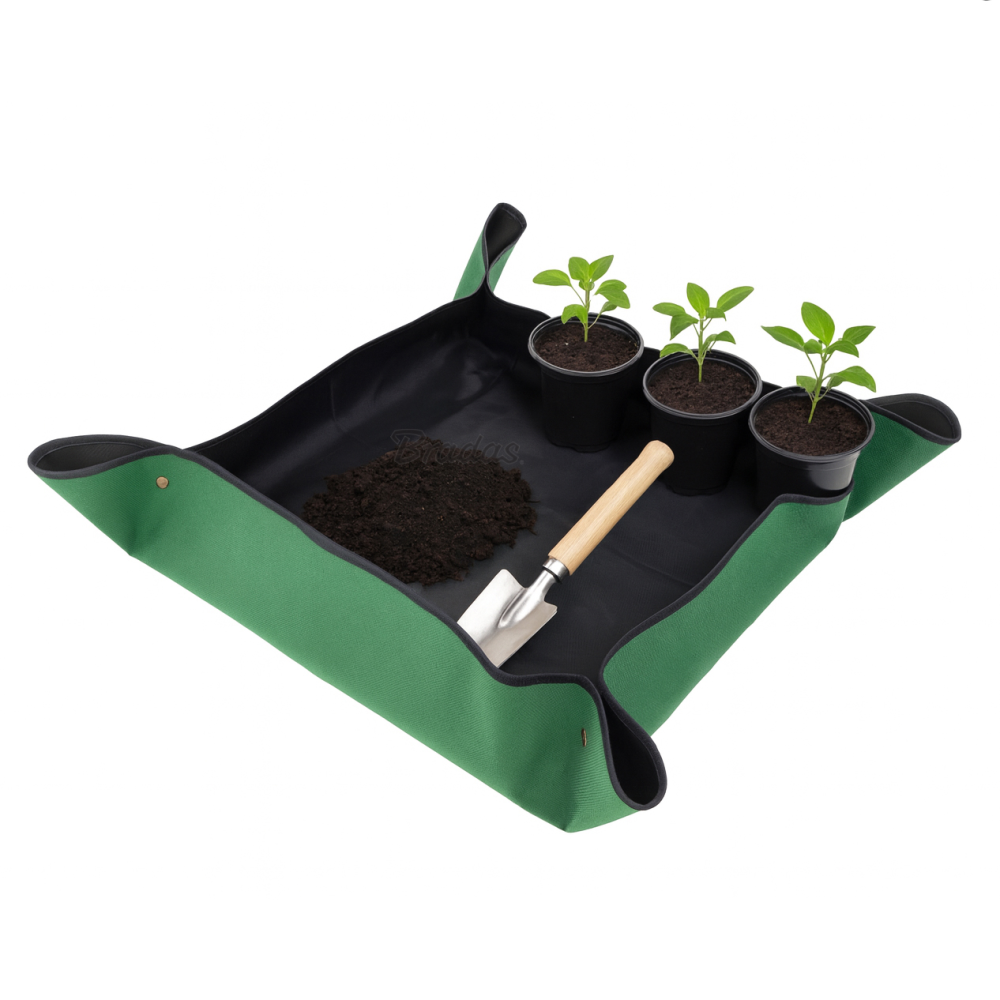 Bradas Umtopfmatte Oxford 600D 100x100 cm ausgeklappt