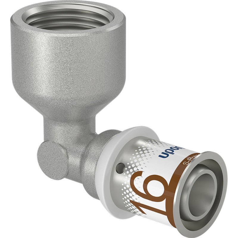 Persfitting kniekoppeling 16 mm – 1/2" Uponor