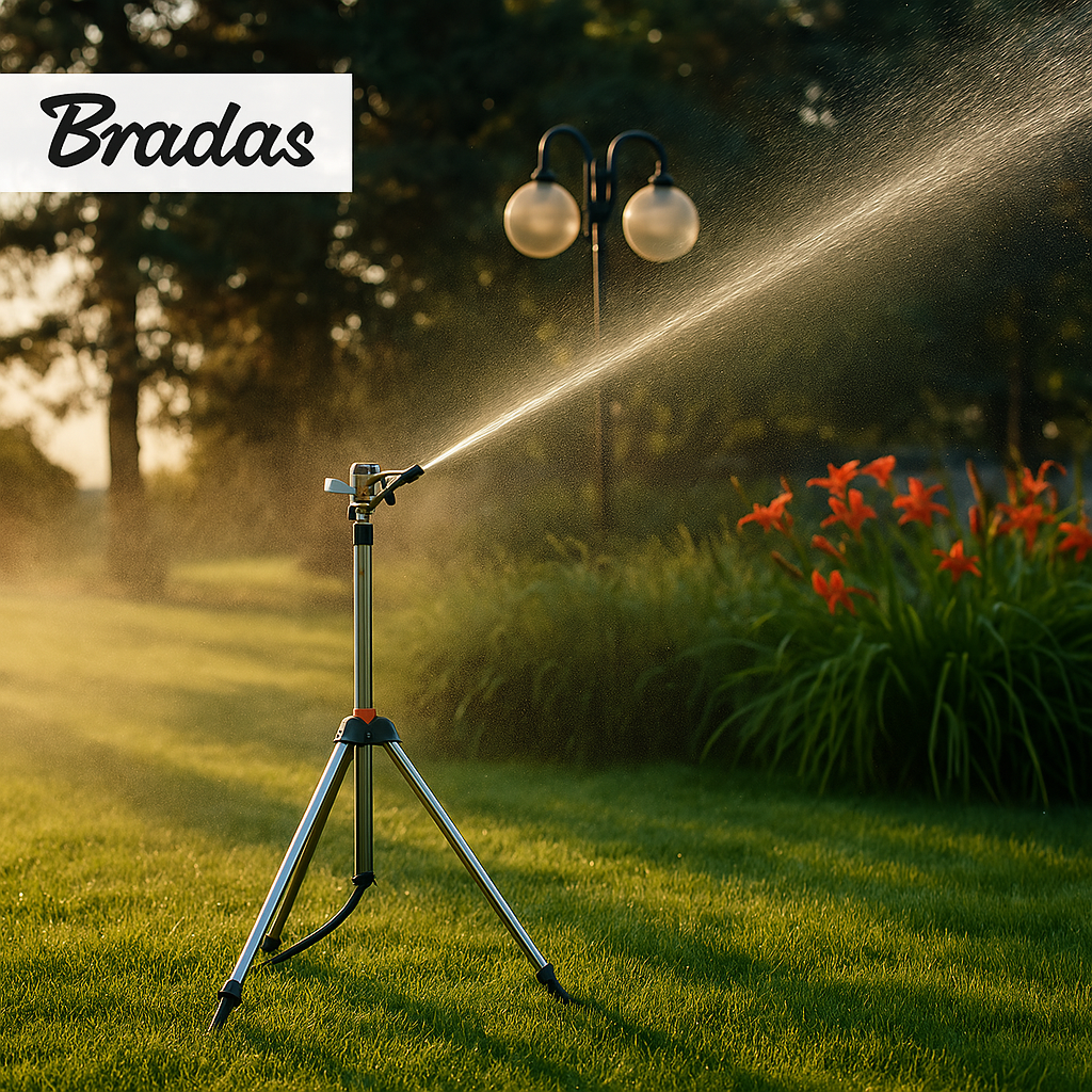 Bradas Pulsationsregner auf Dreibeinstativ 90 cm