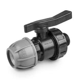 Bradas PN10 Ventil 32mm / 1" Außengewinde für PE-Rohre - PE-Schlauch