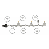 Terrassenkühlung mit kurzer Nebelleitung