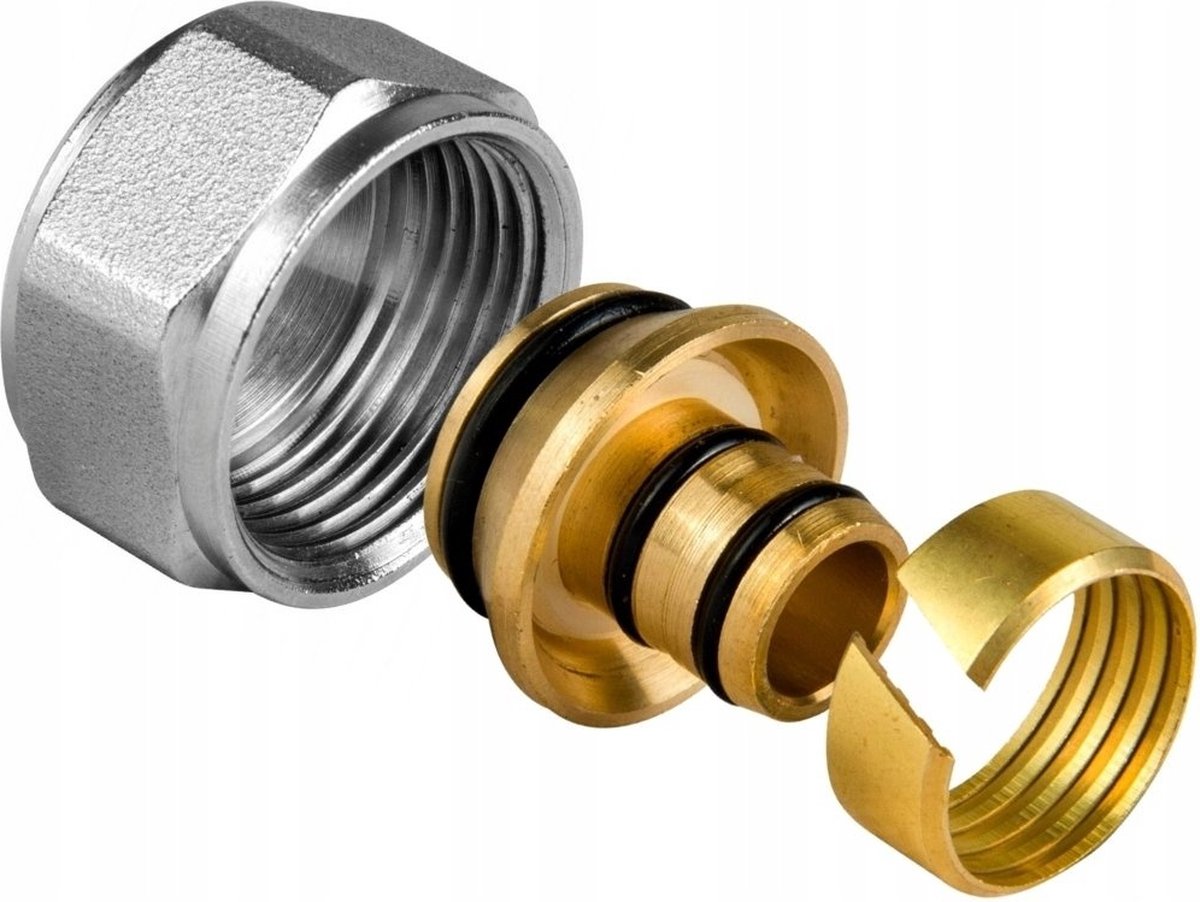 Eurokonus PEX Verschraubung 16 x 3/4" IG, für eine sichere und zuverlässige Verbindung von PEX-Rohren mit Außengewinde.