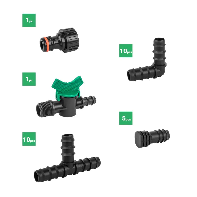 Hochwertiges Zubehör für Tropfrohr 16mm – 27 Stück