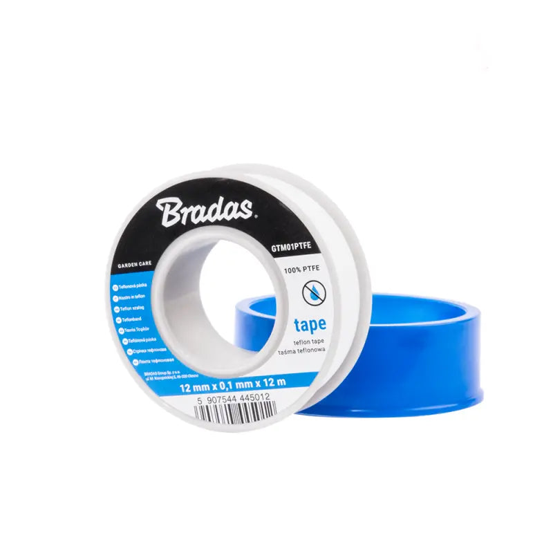 Bradas PTFE Teflonband: 12mm x 0,1mm x 12m - Installatie-shop.nl