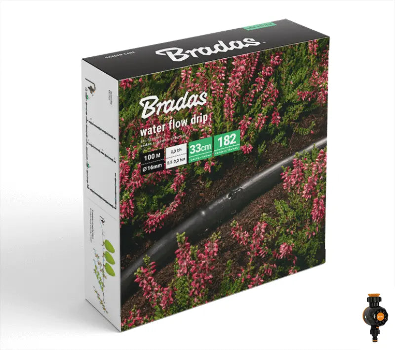 Bradas Tropfschlauch-Set 100 Meter mit Timer und Zubehör