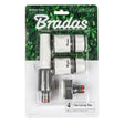Bradas WHITE LINE Set Sprühdüsen, 4-teilig, für 19 mm (3/4") PE-Schlauch - Installatie-shop.nl