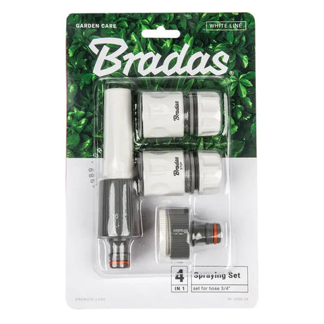 Bradas WHITE LINE Set Sprühdüsen, 4-teilig, für 19 mm (3/4") PE-Schlauch - Installatie-shop.nl