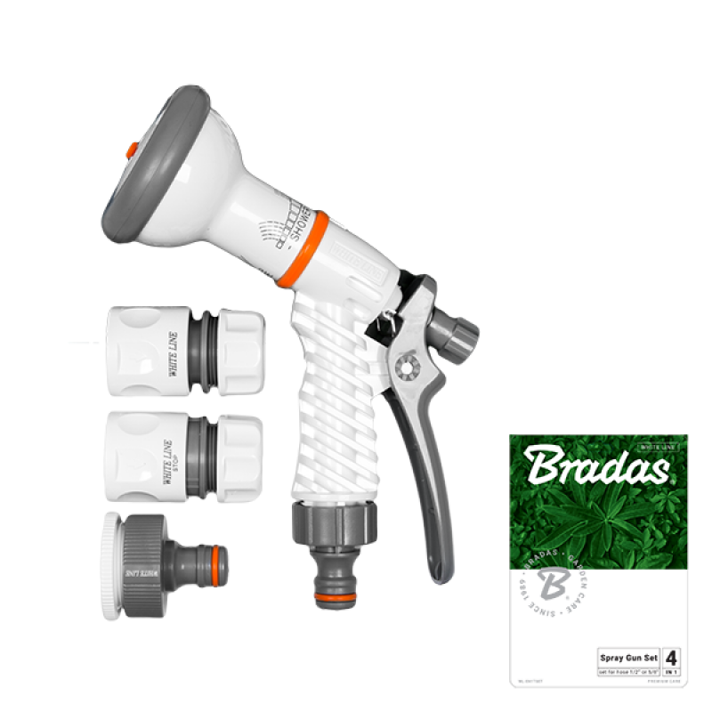 Flexibler und UV-beständiger Bradas White Line Gartenschlauch, ideal für den professionellen Gartenbau.