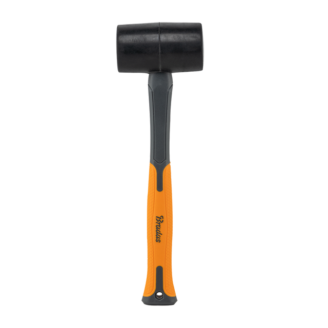 Bradas Gummihammer 680g mit Fiberglasstiel und rutschfestem Griff.