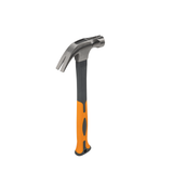 Ergonomischer Bradas Klauenhammer 450g mit magnetischem Nagelhalter, ideal für Zimmererarbeiten.