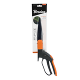 Detailansicht der gewellten Schneide der Bradas Grasschere