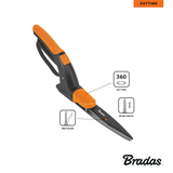 Bradas Grasschere im Einsatz zum Schneiden von Rasenkanten