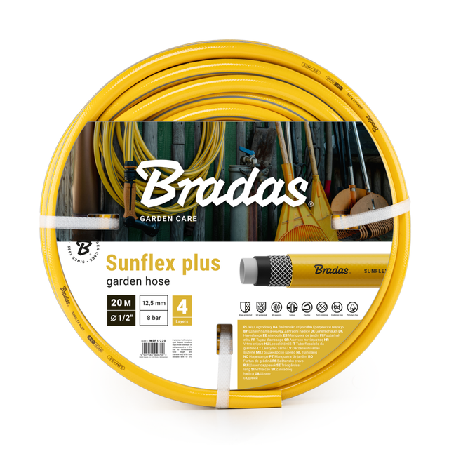 Bradas SUNFLEX PLUS Gartenschlauch, 30 m, mit UV-beständigen Eigenschaften