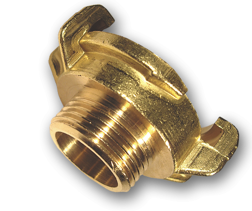 Geka Schnellkupplung 3/4" Außengewinde aus Messing für eine zuverlässige Schlauchverbindung