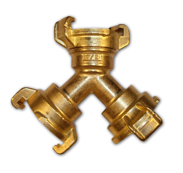 Bradas Messing 3-Wege Geka Imitationskupplung zur Aufteilung der Wasserzufuhr