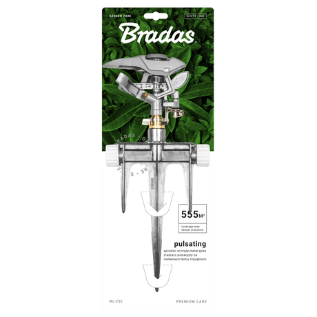 Sektorenregner von Bradas mit einstellbarem Sprühwinkel und stabilem Erdspieß