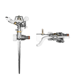 Bradas WHITE LINE pulsierender Sektorenregner mit Metall-Erdspieß für die Bewässerung von 539 m²