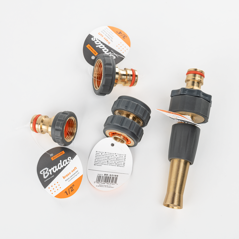 Messing-Spritzkopf mit rutschfestem Softgrip