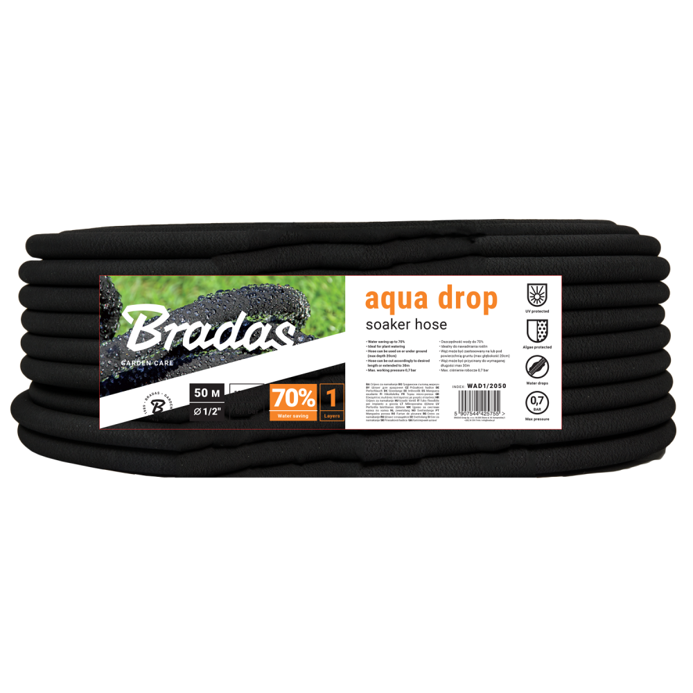 Bradas zweetslang 13 mm 50 meter in tuin