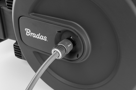 Wandschlauchaufroller mit 40 m Gartenschlauch und Schnellkupplungs-Set