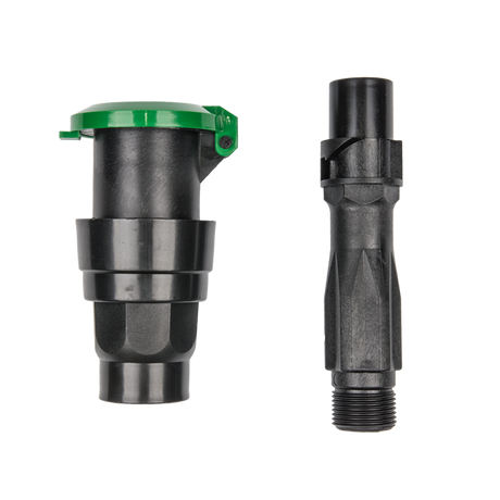 Waterstopcontact voor tuinberegening met 1 inch aansluiting
