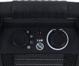 Robuster Elektroheizer von Skiva mit Überhitzungsschutz für sicheren Betrieb in Arbeitsbereichen.