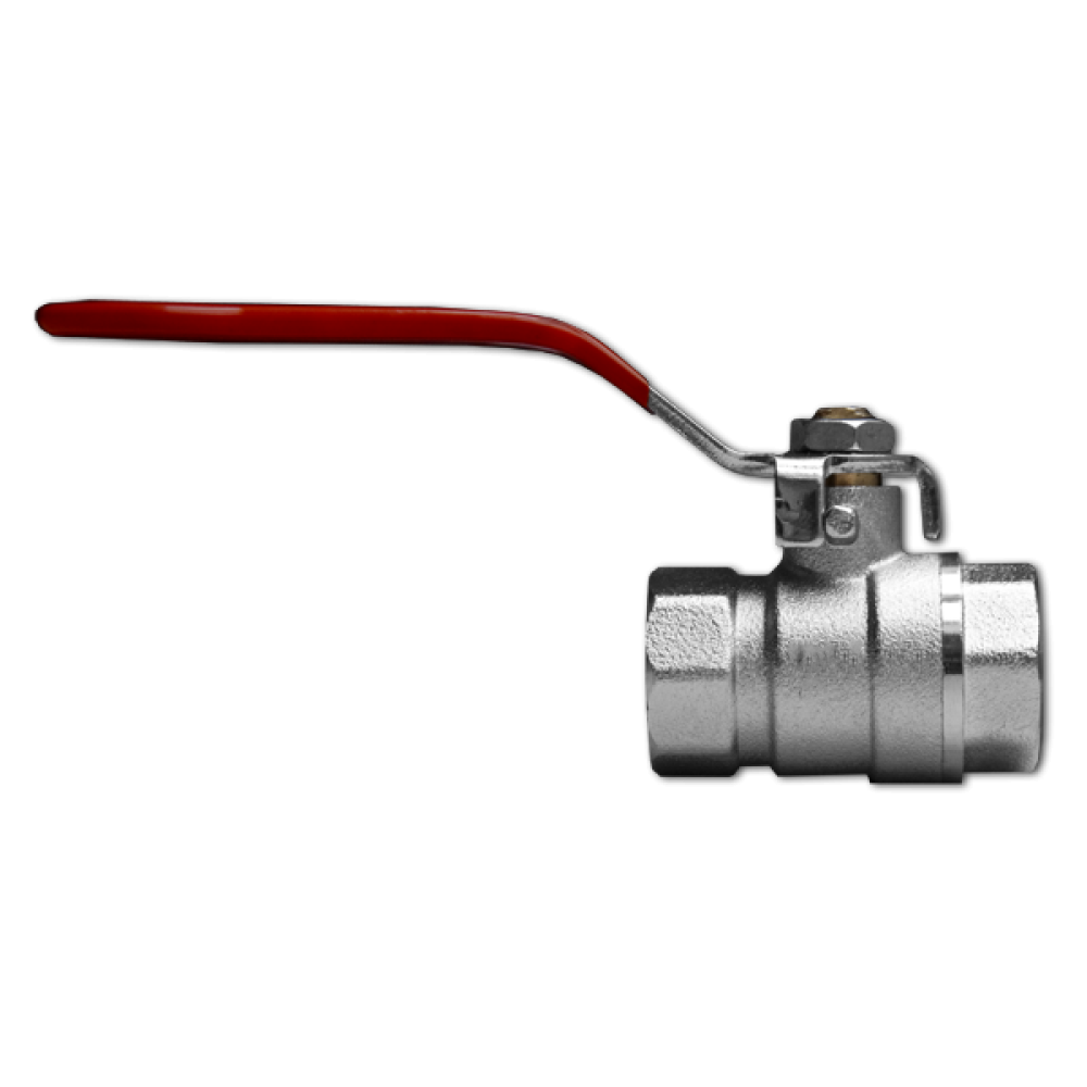 Bradas kogelkraan 1 inch van vernikkeld messing
