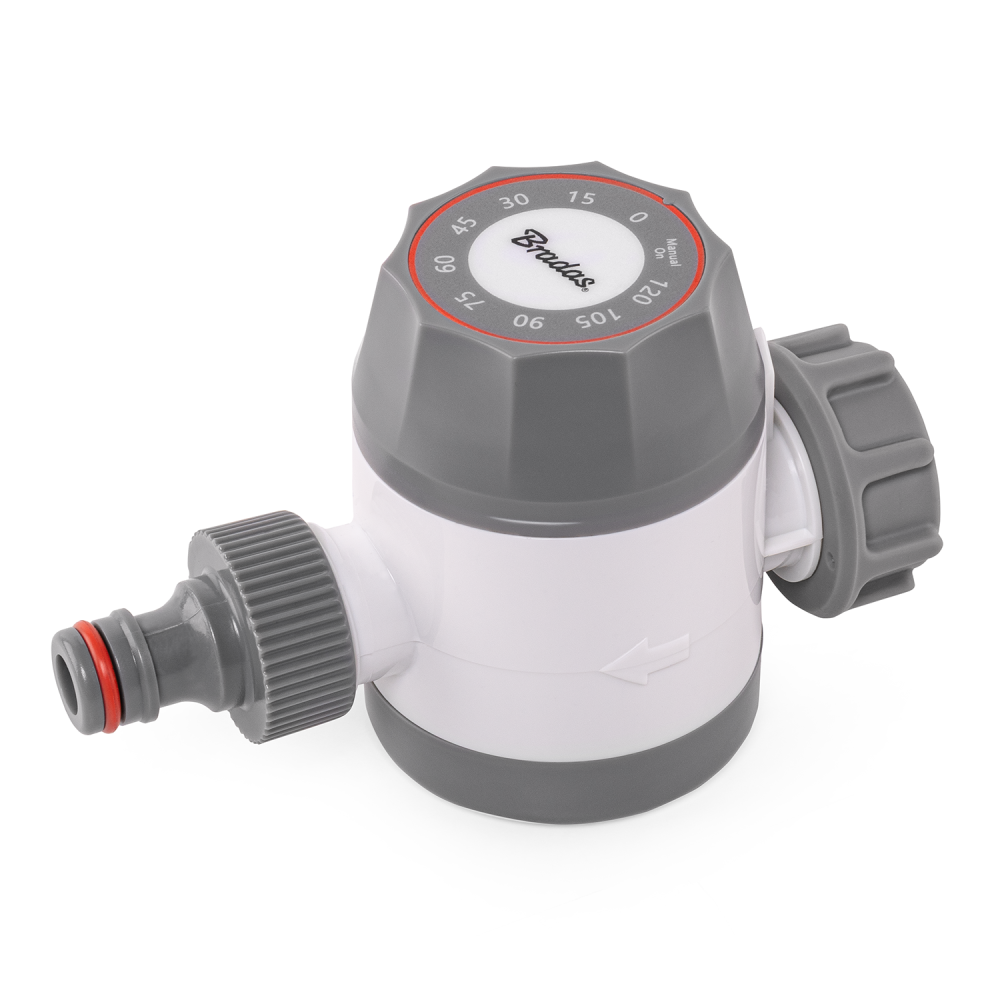 Bradas White Line mechanische watertimer 19 mm (3/4") met 120 minuten insteltijd