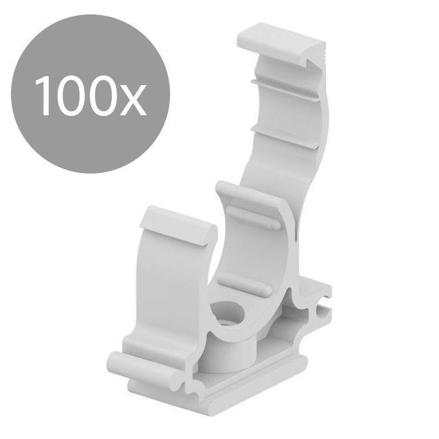 100er-Pack Uponor Uni Pipe Plus Schellen 25 mm weiß
