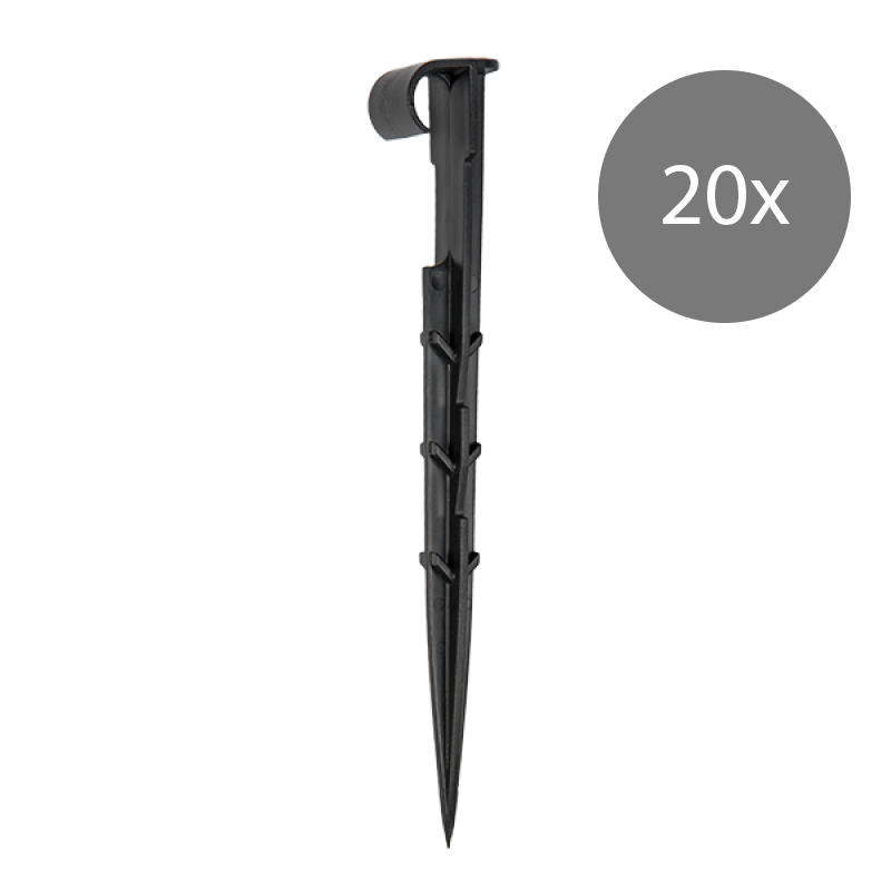 Bradas Rohrschelle – Erdungsbügel für 16mm PE-Schlauch – Länge 18 cm – 20 Stück 