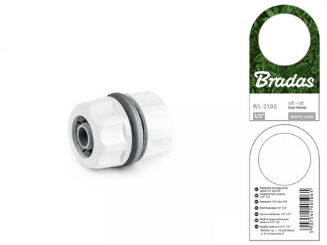 Detailansicht des Bradas WHITE LINE Schlauchverbinders 13 mm (1/2").