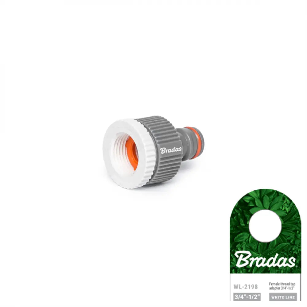 Bradas WHITE LINE Hahnadapter 19 mm (3/4") auf 13 mm (1/2") mit Schnellkupplung.