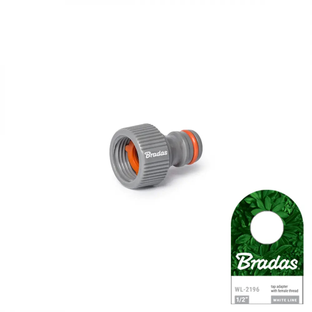 Bradas WHITE LINE Hahnadapter 13 mm (1/2") Innengewinde für Gartenschläuche.