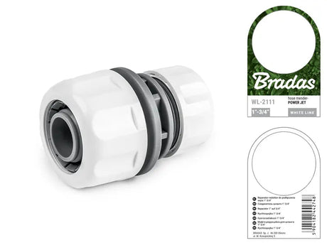 Bradas WHITE LINE Schlauchverbinder von 25 mm (1") auf 19 mm (3/4") Bradas