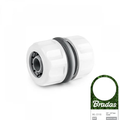 Bradas WHITE LINE Schlauchverbinder 19 mm (3/4") zur Reparatur von Gartenschläuchen.