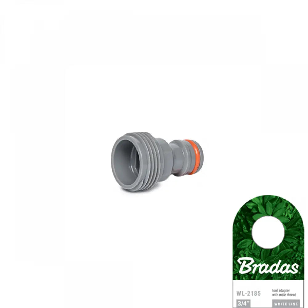 Bradas WHITE LINE Hahnadapter 19 mm (3/4") Außengewinde für Gartengeräte