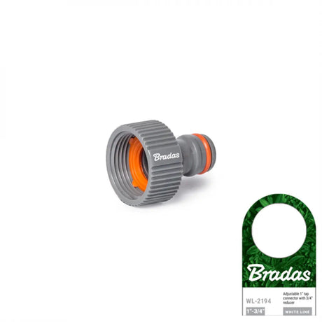 Bradas WHITE LINE Hahnadapter 19 mm (3/4") Innengewinde für Gartenschläuche.
