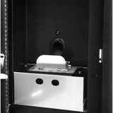 Zwarte pelletkachel 9kW Ferretti Milano voor luchtverwarming