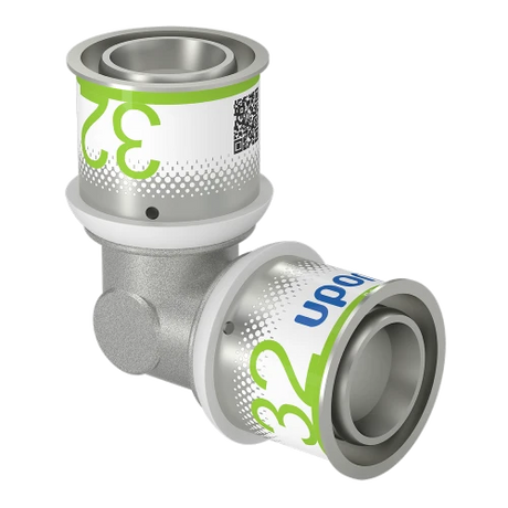 Uponor 90-Grad-Winkelverbinder für Heizungs- und Trinkwasserleitungen