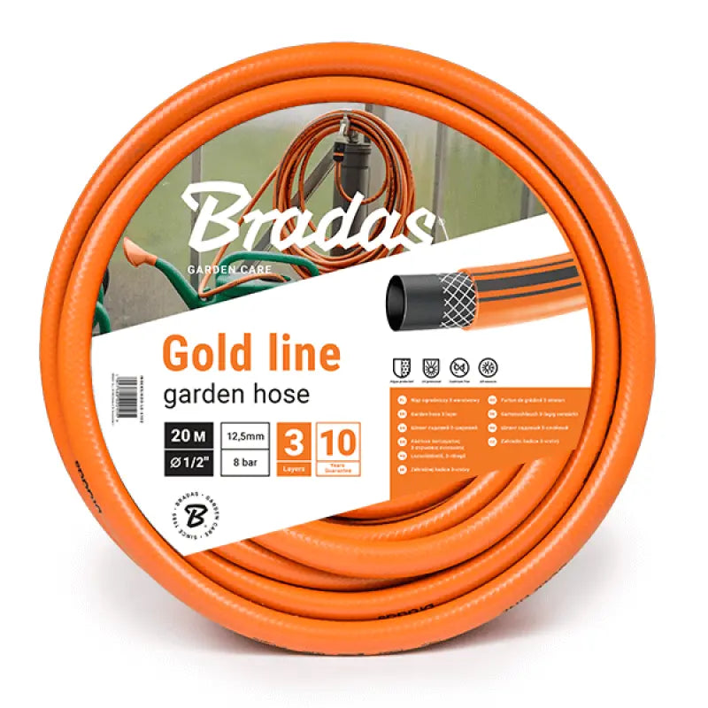 Bradas Gartenschlauch GOLD LINE 1/2" - 30m | Langlebig | Installatie-shop.de