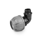 Bradas PN10 Winkel 20mm / 1/2" Außengewinde für PE-Schläuche | Installatie-shop.de