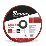 Bradas Flachschlauch AGRO-FLAT W.P.7 / B.P.21 Bar 3" / 50m ROT