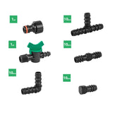 Bradas Zubehörset 16 mm für Tropfrohrleitung | Installatie-shop.nlKomplettset für 16 mm Tropfbewässerung – 42 Teile