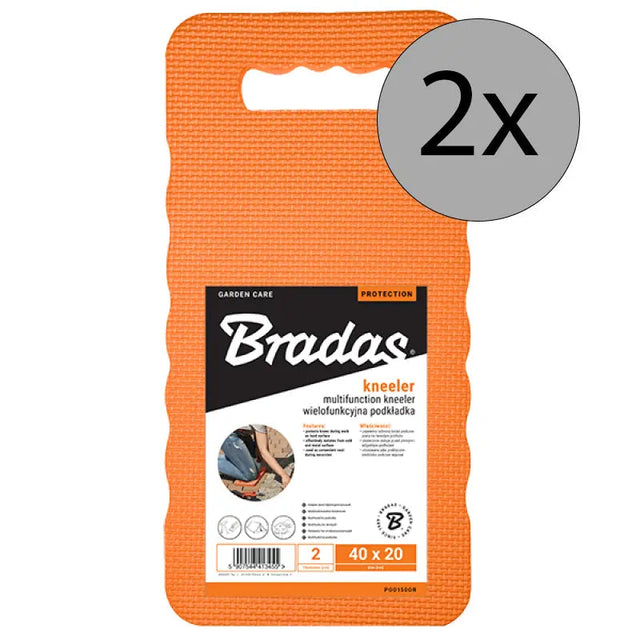 Bradas Multifunktionale Knieschutzmatte 2 Stück Orange 40x20x2 cm – Kniekissen Garten – Knieschoner – Gartenarbeit – Kniestütze – Knieschutz für Handwerker – Kniesitzkissen Installation-shop.de