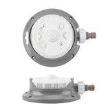 Bradas WHITE LINE Sprinkler auf Standfuß mit 8 Funktionen für vielseitige Gartenbewässerung.