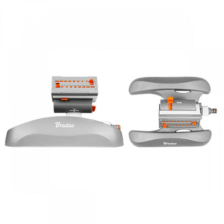 Bradas WHITE LINE Turbo-Oszillationssprenger mit 16 Düsen und einstellbarer Beregnungsfläche bis zu 378 m².