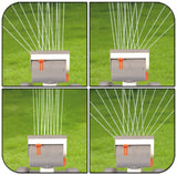 Gartenbewässerung mit dem Bradas WHITE LINE Turbo-Oszillationssprenger – effiziente Abdeckung bis zu 378 m².