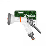 Detailansicht der Bradas WHITE LINE Spritzpistole aus robustem ABS-Kunststoff.