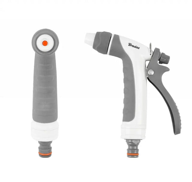 Bradas WHITE LINE Verstellbare Spritzpistole – Softgriff – 3-in-1 Bradas